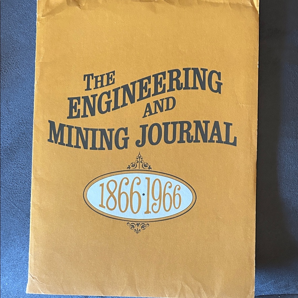 Vintage Engineering and Mining Journal